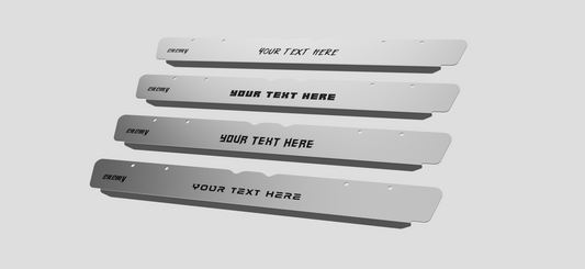 Custom Toyota Hilux N70 Stainless Sill Panels